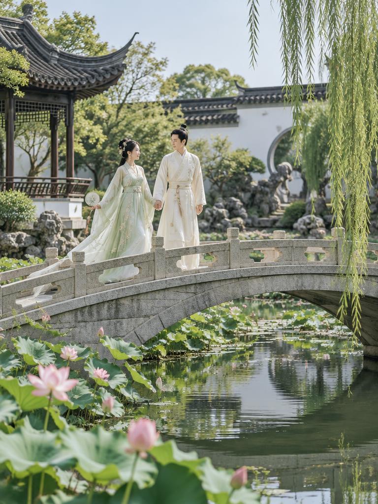 园林雅韵婚纱照样片